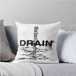 Drain Gang Logo Merch Throw Pillow