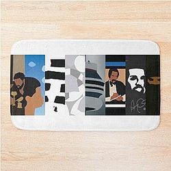 Drake Minimal Album Covers Bathroom Mat