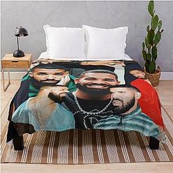 Drake Collage Throw Blanket