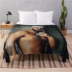 Drake Shirtless Throw Blanket