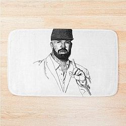 Drake Artistic Portrait for Fans Bath Mat