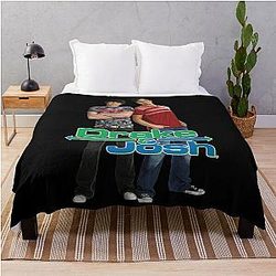Drake and Josh Classic Logo with Characters Throw Blanket