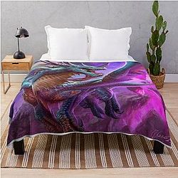 Azure Drake Throw Blanket