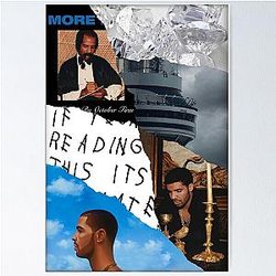 Drake Album Collage Poster