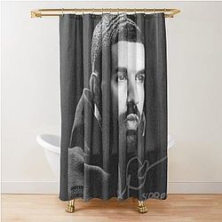 Black Shower Scorpion Curtain