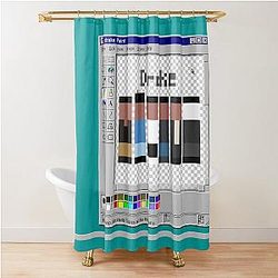 Drake 8-bit Shower Curtain
