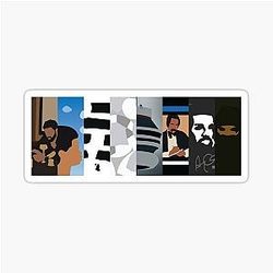 Drake Minimal Album Covers Sticker