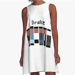 Drake 8 Bit A-Line Dress