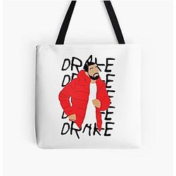 Illustration Drake All Over-Print Tote Bag