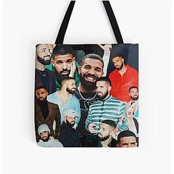Drake Collage All Over Print Tote Bag