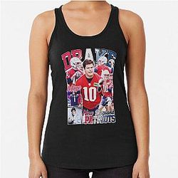 Drake Maye New England College Racerback Tank Top