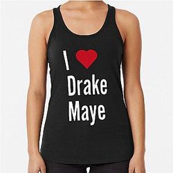 I love Drake Maye Racerback Tank Top