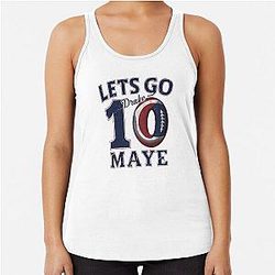 Drake Maye 10 New England 2024 Racerback Tank Top