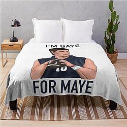 I'm Gaye Patriots Football Drake Maye Quarterback Funny Wrap Blanket