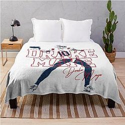 Drake Maye Throw Blanket