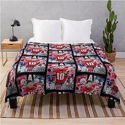 Drake Maye New England College Blanket