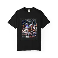 NFL 2024 Black DTNK1307 Drake Maye T-Shirts