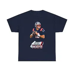 Football Quarterback Illustration DTNK1307 Drake Maye T-Shirts