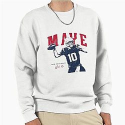 Drake Maye Vintage Game Day Pullover Sweatshirt