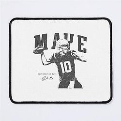 Drake Maye Patriots Football Vintage Mouse Pad