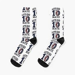 Drake Maye 10 New England 2024 Socks