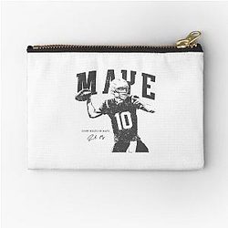 Drake Maye Patriots Football Zipper Pouch
