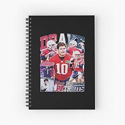 Drake Maye New England College Spiral Notebook