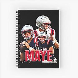 Vintage Drake Maye Spiral Notebook