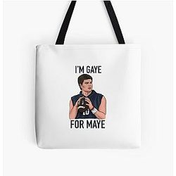Patriots Football Drake Maye Quarterback Funny All Over Print Tote Bag