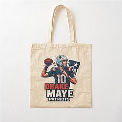Drake Maye Cotton Tote Bag
