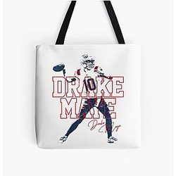 Drake Maye All Over Print Tote Bag