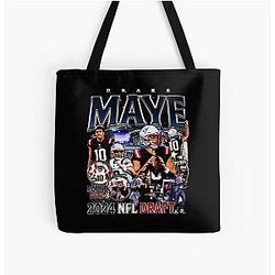 Drake Maye Vintage Bootleg Tote Bag