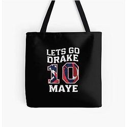 Let's go Drake 10 new england 2024 Tote Bag