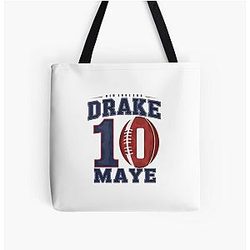 Drake Maye 10 New England 2024 All Print Tote Bag
