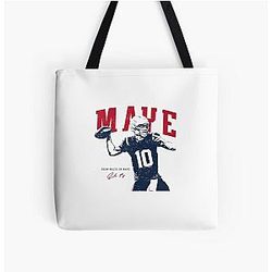 Drake Maye Vintage Game Day Tote Bag