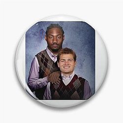 Drake Maye Stefon Diggs Football Pin