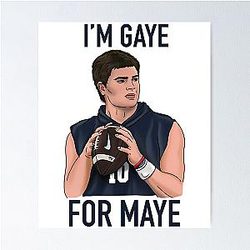 Patriots Football Drake Maye Quarterback Funny Poster