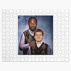 Drake Maye Stefon Diggs Football Puzzle