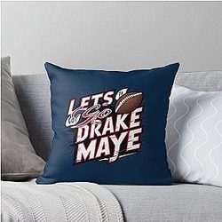 Drake Maye New England 2024 Throw Pillow