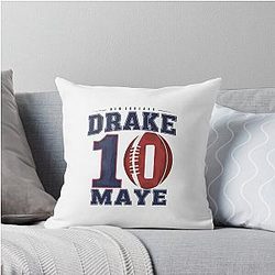 Drake Maye at New England 2024 Throw Pillow