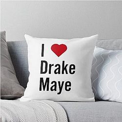 I love Drake Maye Throw Pillow