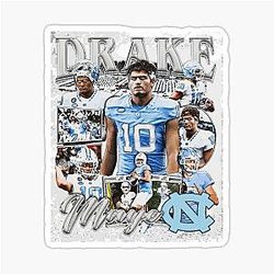 Drake Maye College Bootleg Sticker
