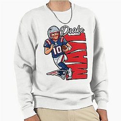 Drake Maye 10 Pullover Sweatshirt