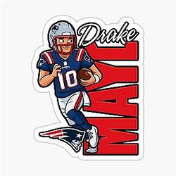 Drake Maye 10 Sticker