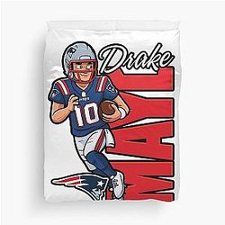 Drake Maye 10 Duvet Cover