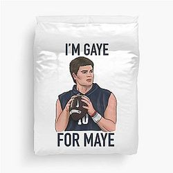 Patriots Football Drake Maye Quarterback Funny Duvet Cover