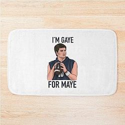 Patriots Football Drake Maye Quarterback Bathroom Funny Mat