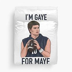 Gaye For Maye Patriots Football Drake Maye Quarterback Funny Duvet