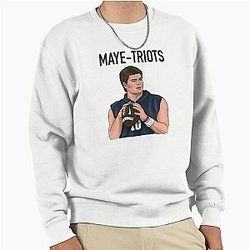 Drake Maye New England Patriots Football Pullover Sweatshirt