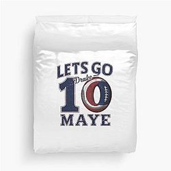 Drake Maye 10 New England 2024 Duvet Cover